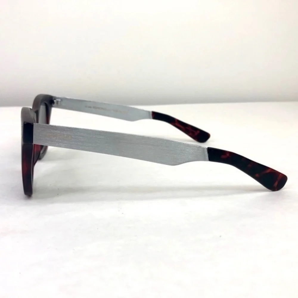 KOMONO Allen Tortoise Silver Sunglasses (NEW) 🕶 Red